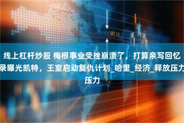 线上杠杆炒股 梅根事业受挫崩溃了，打算亲写回忆录曝光凯特，王室启动复仇计划_哈里_经济_释放压力