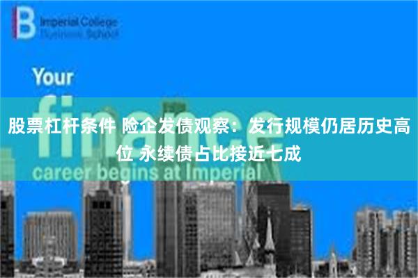 股票杠杆条件 险企发债观察:发行规模仍居历史高位 永续债占比接近七成